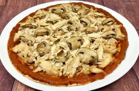 PIZZA CHAMPIÑONES 4 PORCIONES 